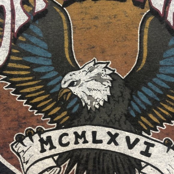 Vans Off The Wall Blue Eagle MCMLXVI Print Skater Shirt Women Size Medium - Picture 6 of 12